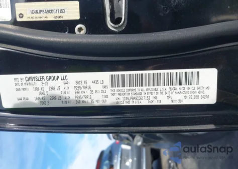 2012 Jeep Patriot Sport z USA, uszkodzony, nr VIN 1C4NJPBA9CD617153